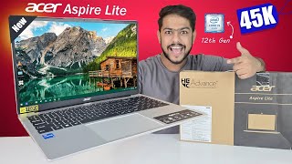 Acer Aspire Lite Laptop Unboxing  Best Laptop For Students Under 50k  i5 12th gen [upl. by Bounds]