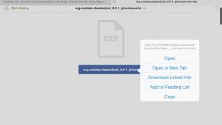 iOS How To Download and Install deb Files [upl. by Gnil212]