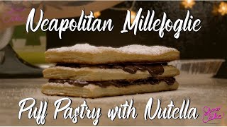 How to Make a Neapolitan Millefoglie Nutella Puff Pastry  Mille Feuille  Show That Cake [upl. by Marucci33]