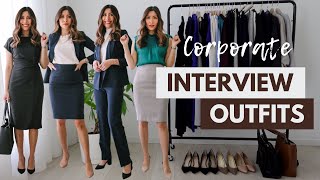 What to Wear to an Interview in 2022  Outfit Ideas for Corporate Office [upl. by Sixla]