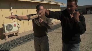 US Marines instruct MCMAP Knife fighting to Afghan Security Detail [upl. by Halverson110]