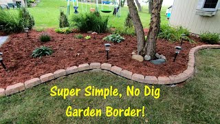 Super Simple No Dig Garden Border [upl. by Caves]