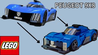 LEGO PEUGEOT 9X8 LE MANS CAR [upl. by Edora]