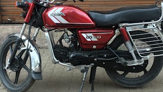 HeroHondaCD 100 ss bike modified Read colour Self start Fitting [upl. by Neerod604]