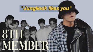 youre the 8th member and jk likes you  bts imagine interactive [upl. by Onateag16]