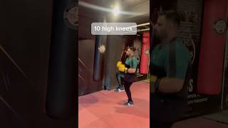 Power Up Boxing with THIS 3 Move Circuit Punches Squats and High Knees [upl. by Atiuqahs924]