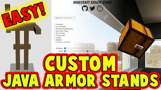 Armor Stands with ARMS in Minecraft Java  Tutorial [upl. by Gnilrits346]