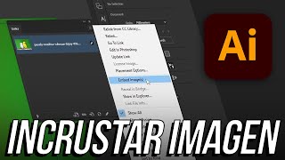 Incrustar imágenes  Adobe Illustrator Tutorial [upl. by Alikee52]