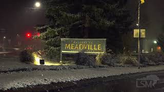 11012020 Meadville PA  Lake Effect Snowfall [upl. by Meean]