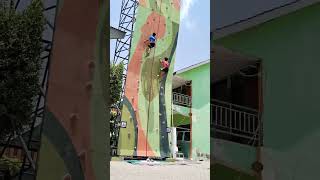 Wall climbing wallclimbing panjattebing fyp [upl. by Anastasio]