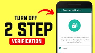 How to Disable Two Step Verification in WhatsApp  UPDATED [upl. by Kevyn433]