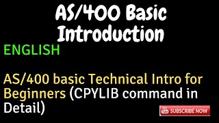 IBM i AS400 Tutorial iSeries System i AS400 basic Introduction for Beginners  CPYLIB command [upl. by Nereen]