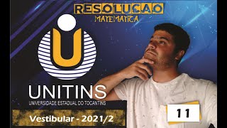 Questão 11  UNITINS 20212 Augustinópolis [upl. by Ennaeus]