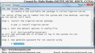 VNC Installation on Centos 6 [upl. by Ancelin352]