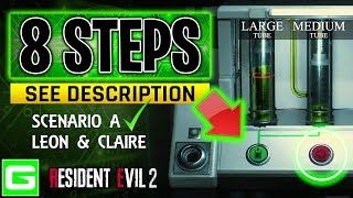 Resident Evil 2 Remake Drug Testing Lab Scenario A 1ST RUN Leon and Claire Puzzle See Description [upl. by Tnilc]