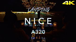 NICE  A320 LANDING 4K [upl. by Ahtiekahs719]