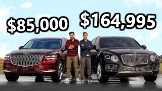 2021 Genesis GV80 vs The Cheapest Bentley Bentayga You Can Buy [upl. by Siul]