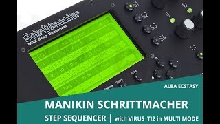 HOW TO SEQUENCE WITH THE MANIKIN SCHRITTMACHER [upl. by Airretal]