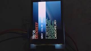 8bit Parallel 24in TFT LCD shield ILI9341 on STM32 [upl. by Nnov]