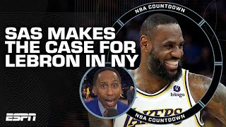 Stephen A to LeBron James The ONLY thing LA has over New York is the WEATHER  NBA Countdown [upl. by Namaan844]