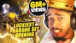 Luckiest Pharaoh Set Opening  Maxed Out in 30000 UC  sc0ut [upl. by Aseiram]