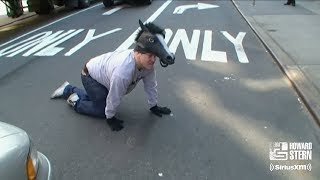 Benjy Bronk Acts Like a Horse on the Streets of New York [upl. by Leamhsi]