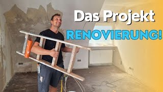 Das Projekt ➡️ Wohnungs  Renovierung  Tag 1 bei Malermeister Klinger 😎🫵 [upl. by Henke]