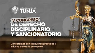 V CONGRESO DE DERECHO DISCIPLINARIO Y SANCIONATORIO [upl. by Annette131]