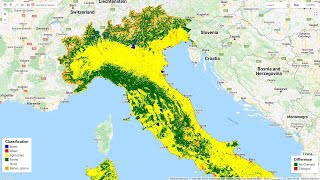 Monitoring of land use land cover change using google earth engine  LULC Change detection [upl. by Enilarac]