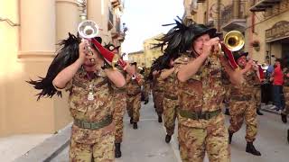 La Fanfara dei Bersaglieri di Lecco  per le vie del centro storico a Sciacca [upl. by Helas]