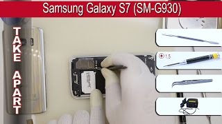 How to disassemble 📱 Samsung Galaxy S7 SMG930 Take apart Tutorial [upl. by Anemolif]