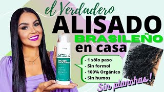 EL VERDADERO ALISADO BRASILEÑO 🤫 Sin Planchas Orgánico🌱 Sin Formol Sin Humos y de UN SÓLO PASO 💚 [upl. by Hallee]