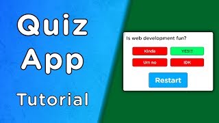 Build A Quiz App With JavaScript [upl. by Haleemaj905]