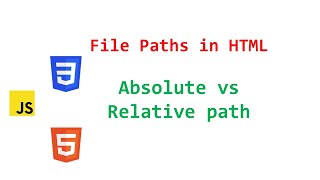 file paths in html  absolute vs relative path  html file paths [upl. by Kopp712]