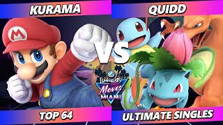 LMBM Miami 2023  Kurama Mario Vs Quidd Pokemon Trainer Smash Ultimate  SSBU [upl. by Nekciv]