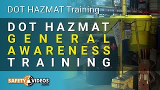 DOT HAZMAT General Awareness [upl. by Olia]