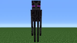 Minecraft Tutorial How To Make An Enderman Statue [upl. by Iramohs7]