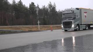 Volvo Trucks  Emergency braking at its best [upl. by Jannelle]