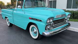 1959 Chevrolet Apache Fleetside Pickup Truck [upl. by Youlton]