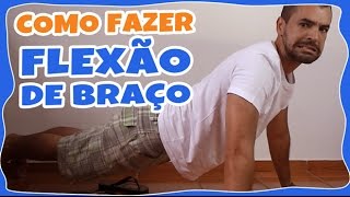 FLEXÃO BRAÇOS COM JOELHOS NO CHÃO Exercício para peitoral e braços [upl. by Joann]