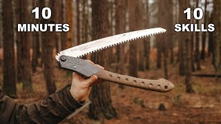 10 Bushcraft Saw Skills in 10 Minutes [upl. by Nitsid297]