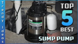 Top 5 Top 5 Best Sump Pumps Review in 2024 [upl. by Anauqal]