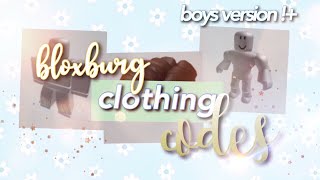 boys version bloxburg clothing part 1  codes  Roblox Bloxburg [upl. by Vharat927]