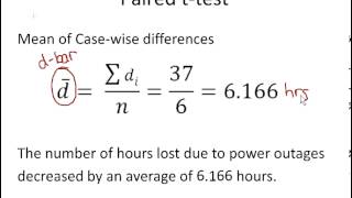 Statistics and Probability  Paired tTest Calculations [upl. by Dauf353]