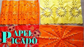 6 IDEAS DE CÓMO HACER PAPEL PICADO  DÍA DE MUERTOS [upl. by Scot]