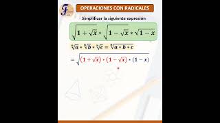 Operaciones con Radicales aplicación de propiedades de la radicación [upl. by Pedaiah]