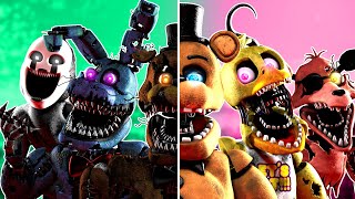 SFM FNaF Top 5 FNAF vs FIGHT Animations 2025 [upl. by Tracy]