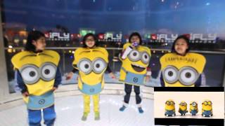 iFly Singapores Kids Singing Minions Banana Song [upl. by Noiemad]