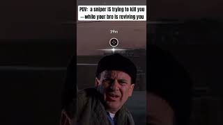 POV a sniper is TRYNA KILL you while your being ressed IN WZfunny callofduty gaming funny viral [upl. by Lysander]