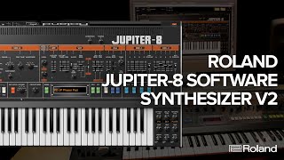 Roland JUPITER8 Software Synthesizer v2 Overview [upl. by Arihat339]